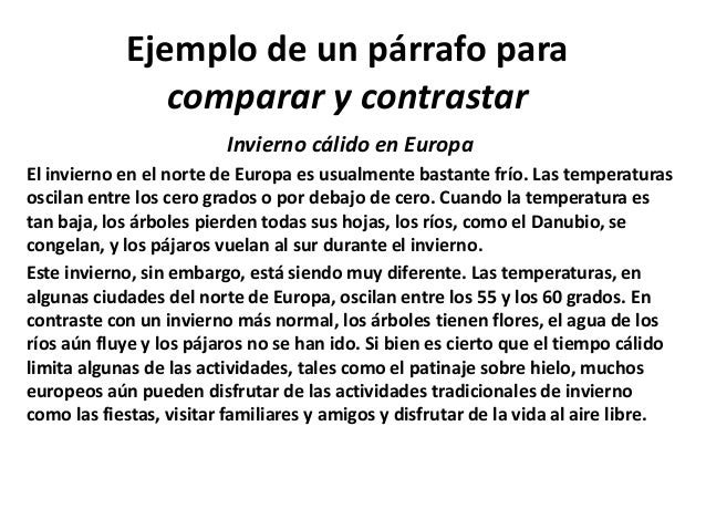Resultado de imagen para PARA QUE SIRVE TÃCNICAS DE COMPARACIÃN Y CONTRASTACIÃN