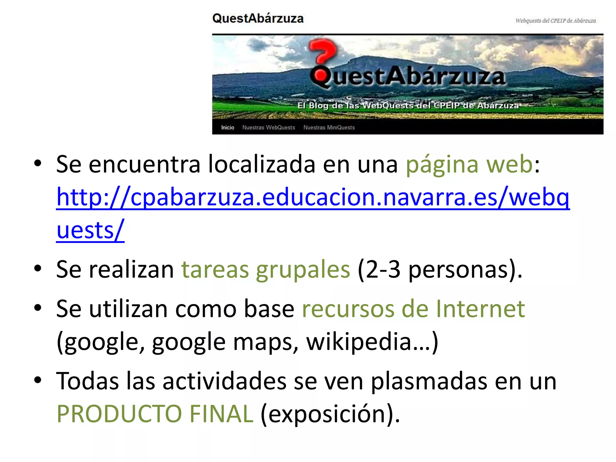 Ejemplo de webquest bien realizada | PPTX
