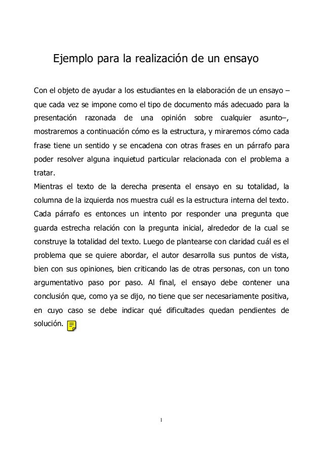 Ejemplo ensayo