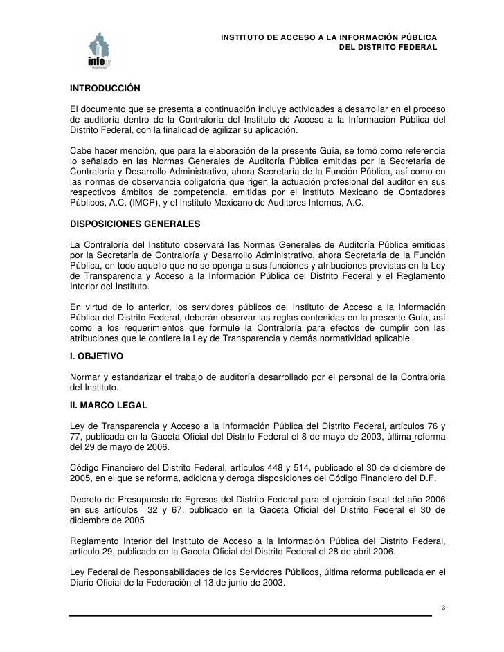 Ejemplo guia general de auditoría