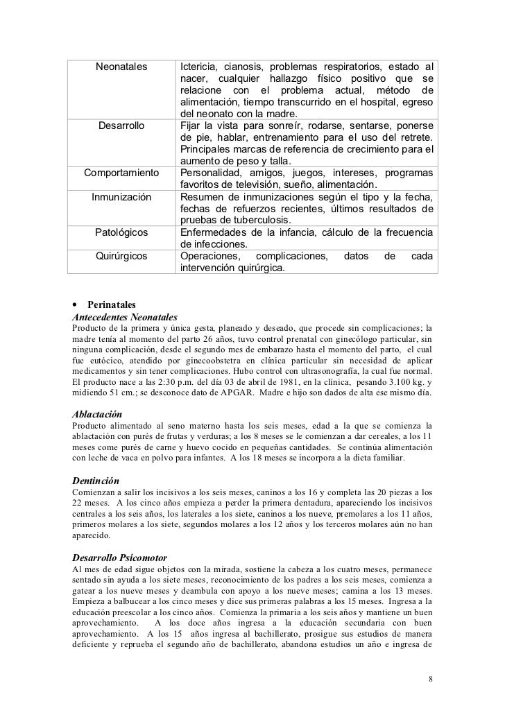 Ejemplo Historia Clinica