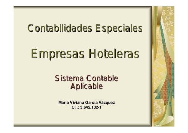 Ejemplo hoteles sistema contable
