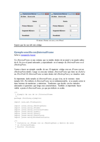 Ejemplo J Internalframe Gine Pdf