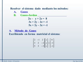 Me To Do Gauss Gauss y Gauss-Jordan | PPT
