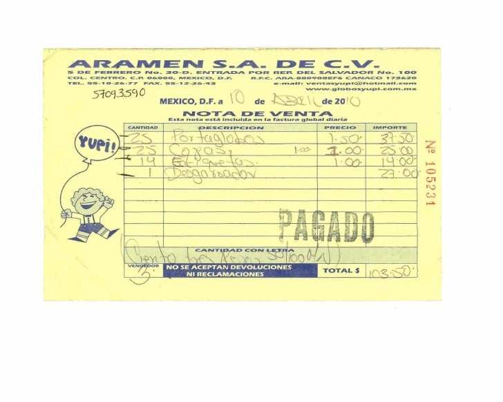nota de ventas barca fontanacountryinn com nota de ventas