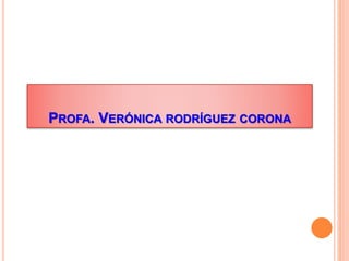 PROFA. VERÓNICA RODRÍGUEZ CORONA
 