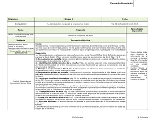 Plo Informatica planeacion informatica primaria | DOCX