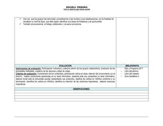 planeación primaria 3 grado nuevo modelo educativo | PDF