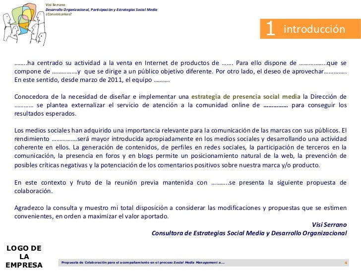 formato para propuesta de servicios