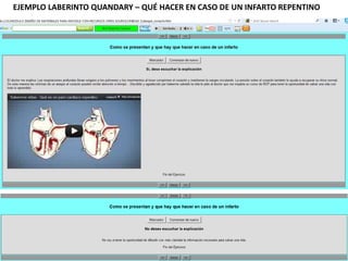 EJEMPLO LABERINTO QUANDARY – QUÉ HACER EN CASO DE UN INFARTO REPENTINO
 