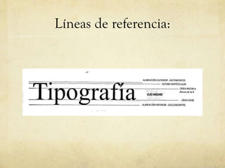 Líneas de referencia: