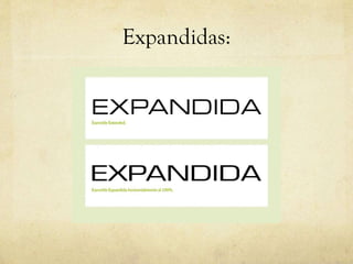Expandidas: