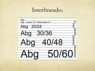 Interlineado: