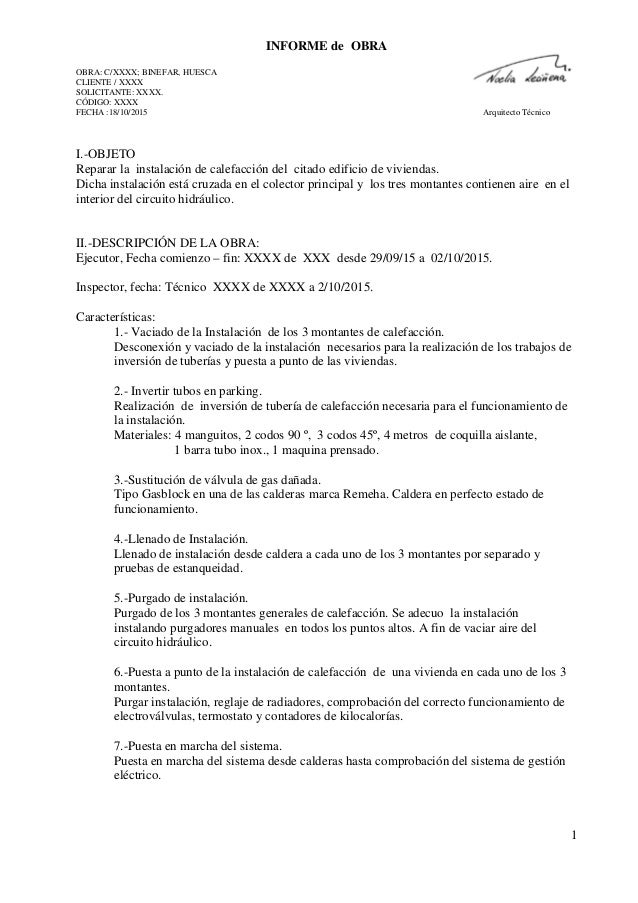 Ejemplos De Informe Tecnico De Instalacion Electrica Nuevo Ejemplo