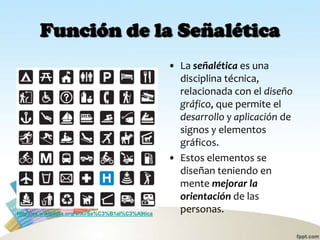 Ejemplos de aplicación de la señalética | PPTX