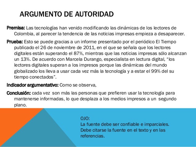 Ejemplos de argumentos