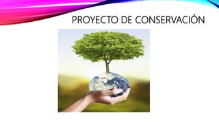 PROYECTO DE CONSERVACIÓN
 