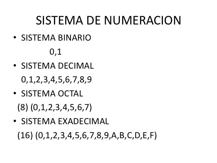sistema numerico binario ejemplos