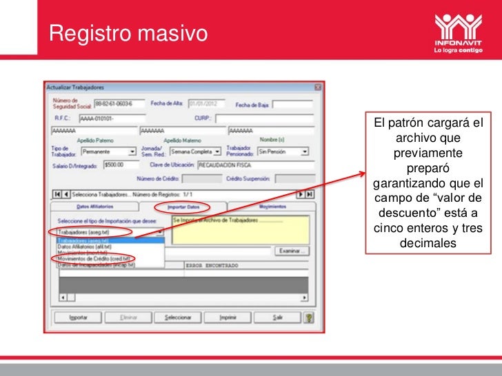 Cambios SUA IMSS 3.3.6 SegundoCredito INFONAVIT