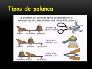 Tipos de palanca
 