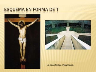 ESQUEMA EN FORMA DE T
La crucifixión ,Velázquez.
 