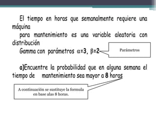 Parámetros




A continuación se sustituye la formula
        en base alas 8 horas.
 