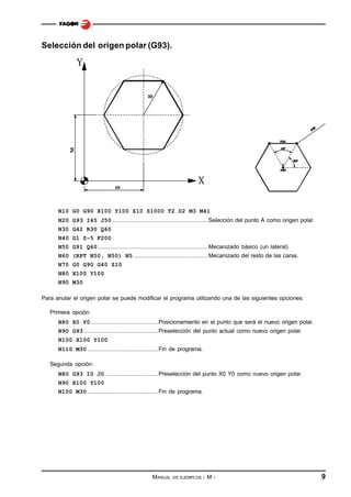 Polr R30 Ejemplos fresadora cnc | PDF