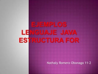 Nathaly Romero Obonaga 11-2
 