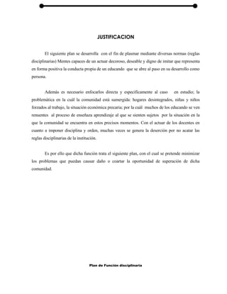 Ejemplos Plan De Convivencia