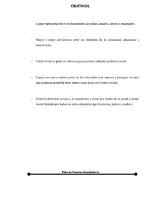 Ejemplos Plan De Convivencia