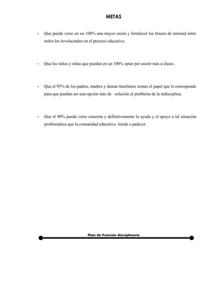 Ejemplos Plan De Convivencia