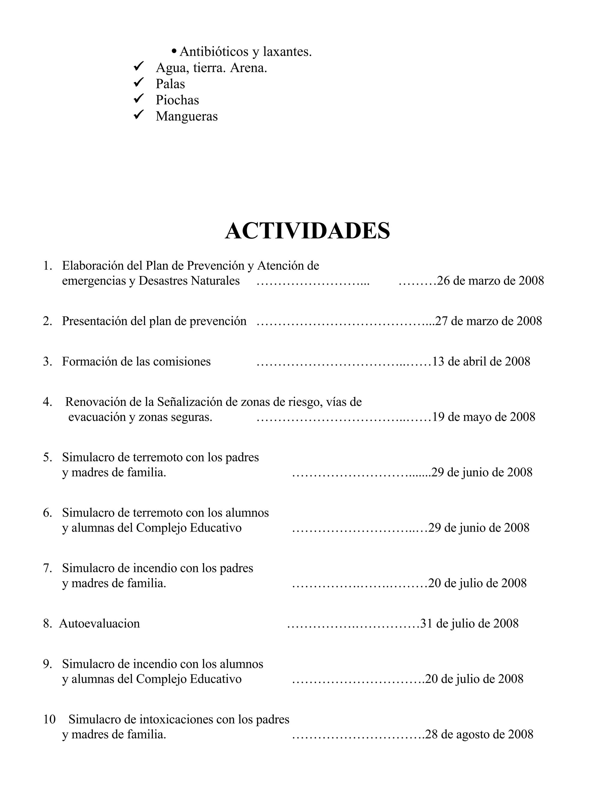 Ejemplos Plan De Preteccion Escolar