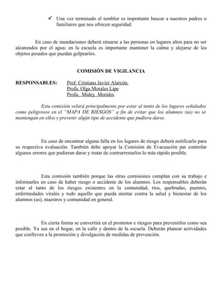 Ejemplos Plan De Preteccion Escolar