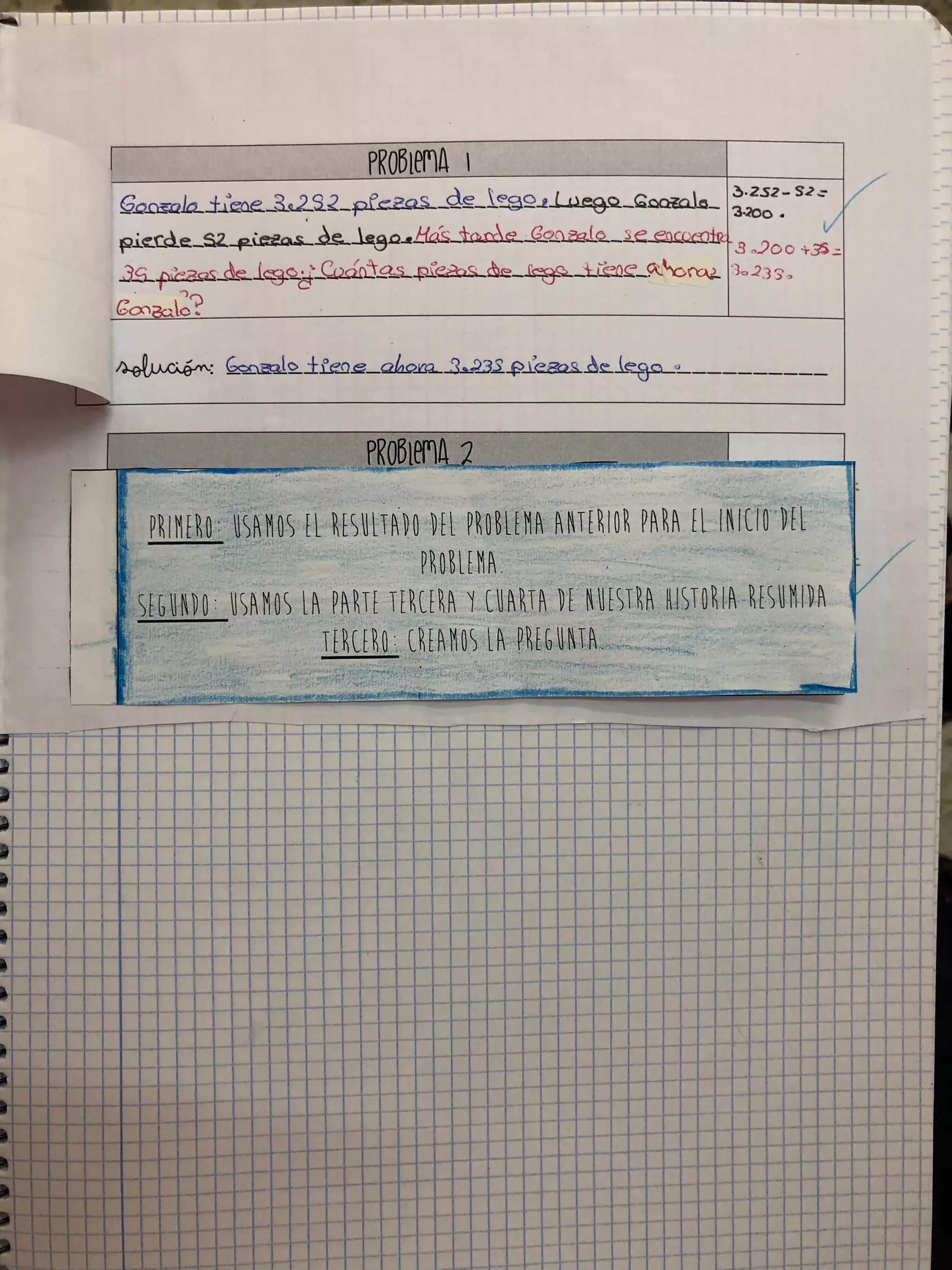 Ejemplos problemas que recogen una historia