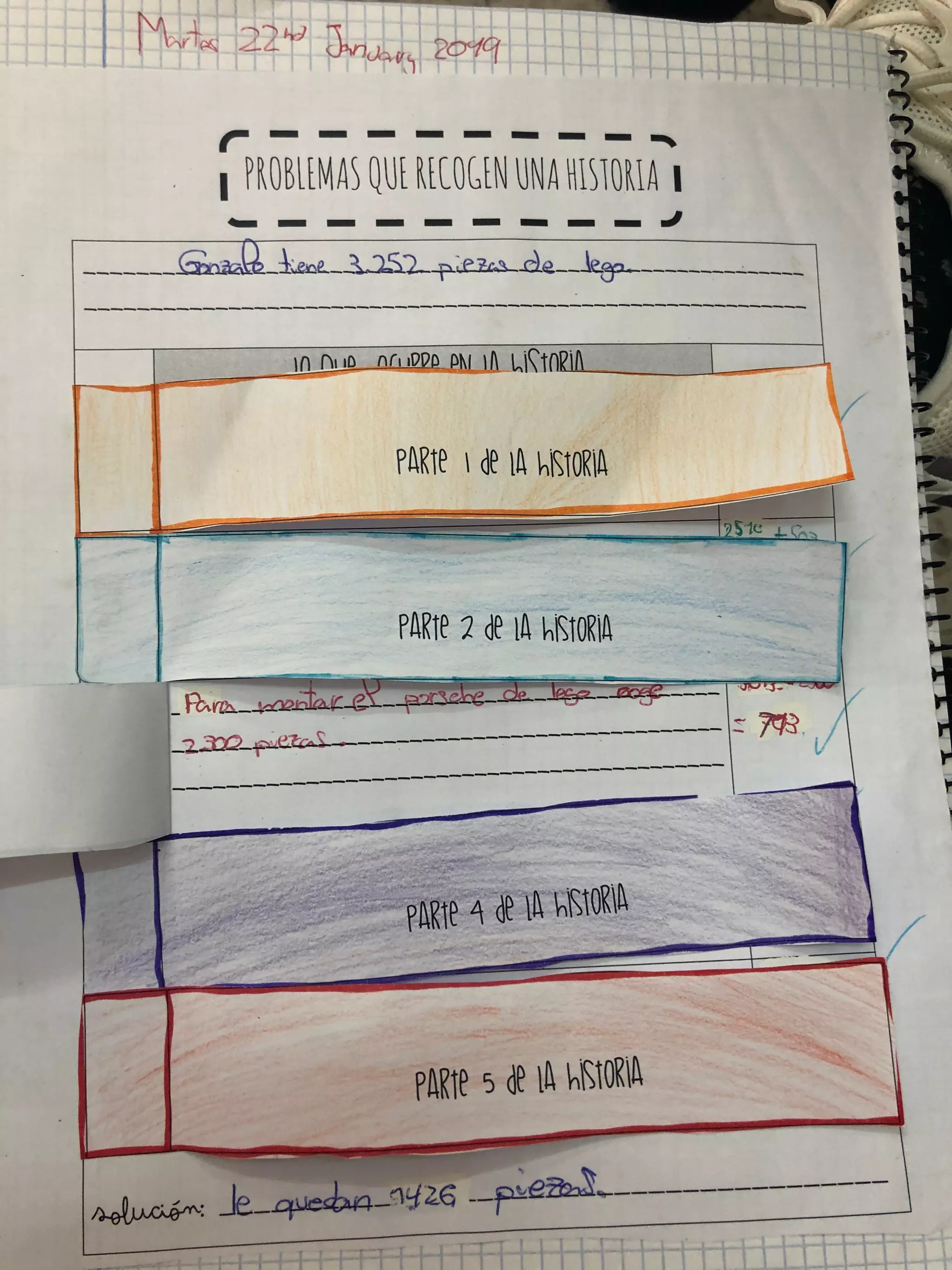 Ejemplos problemas que recogen una historia