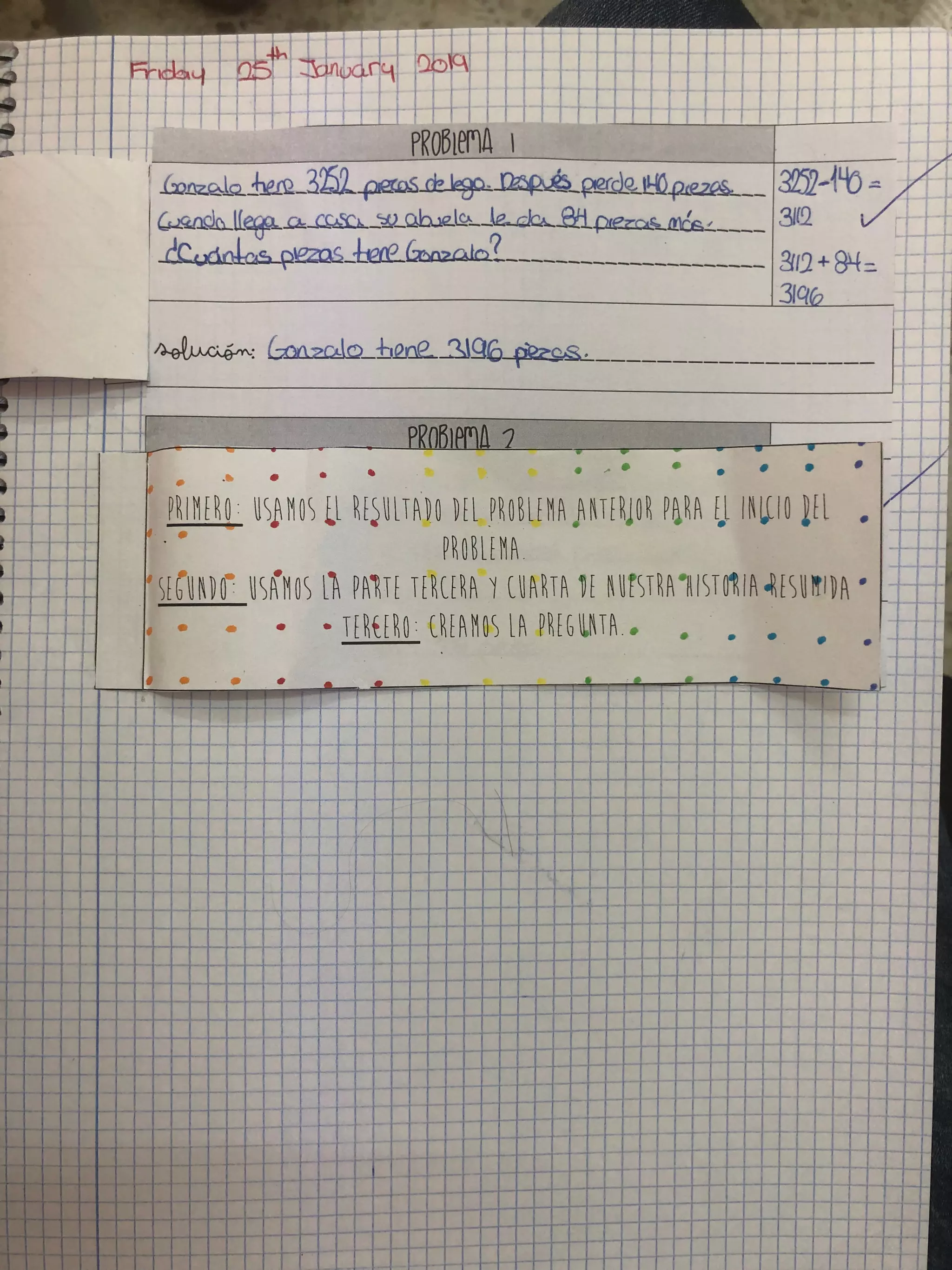 Ejemplos problemas que recogen una historia