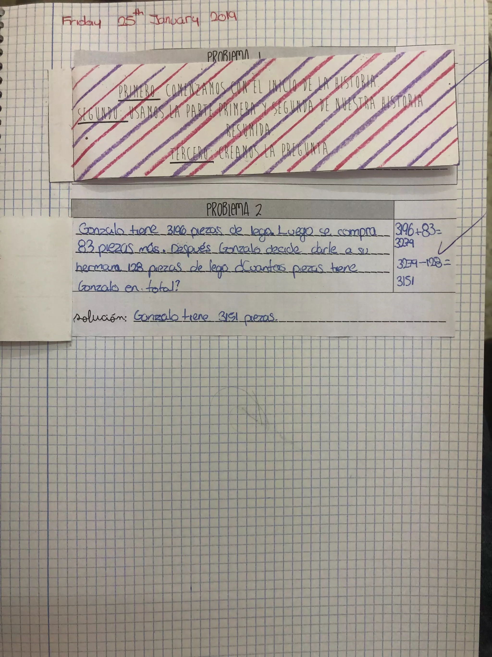 Ejemplos problemas que recogen una historia