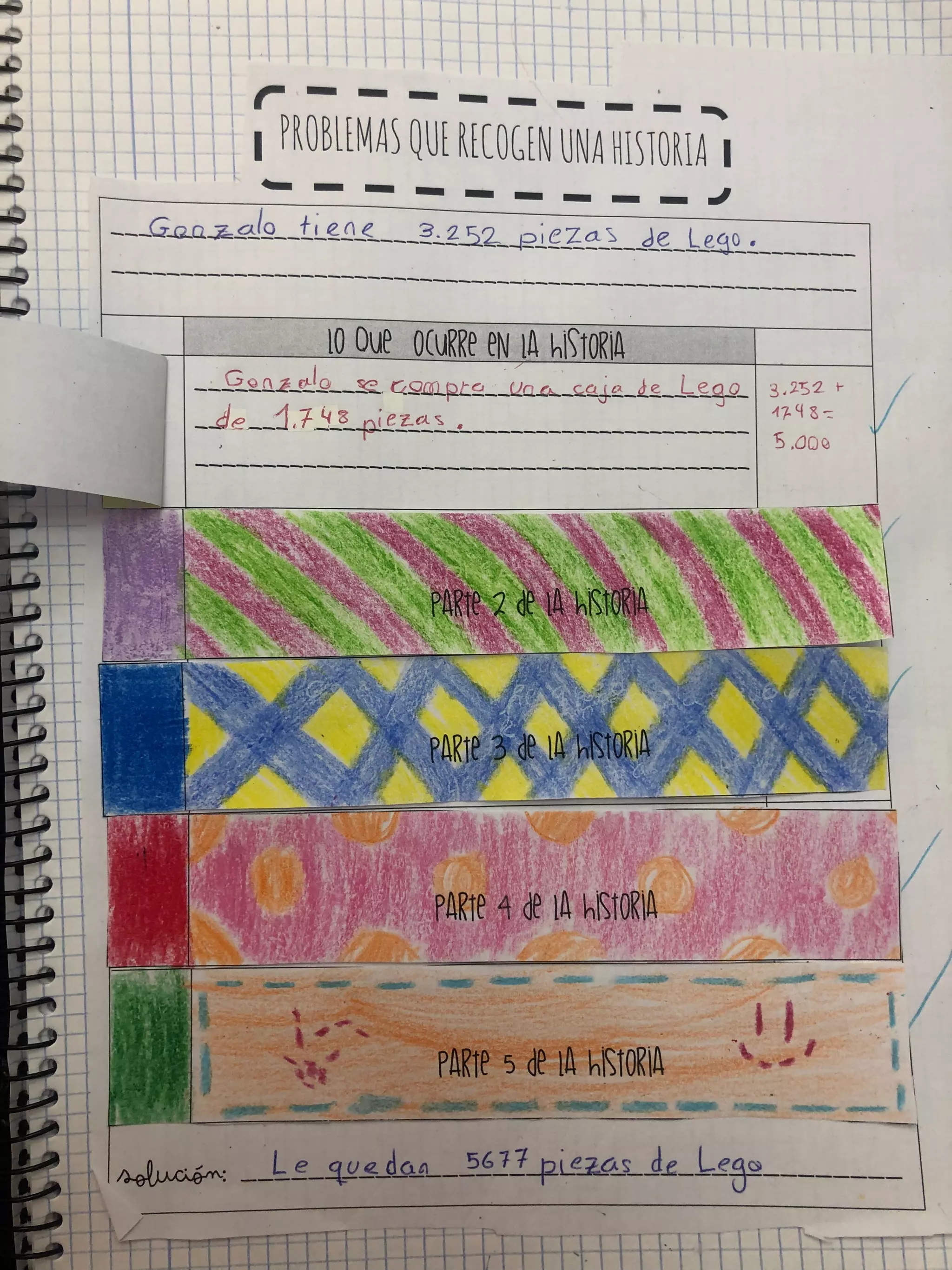 Ejemplos problemas que recogen una historia