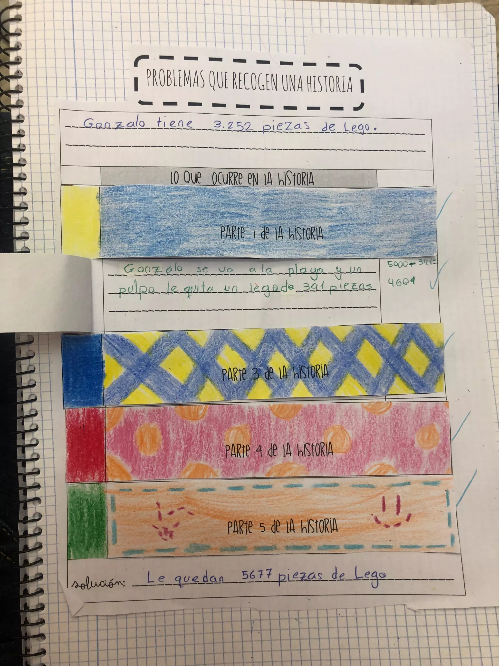 Ejemplos problemas que recogen una historia