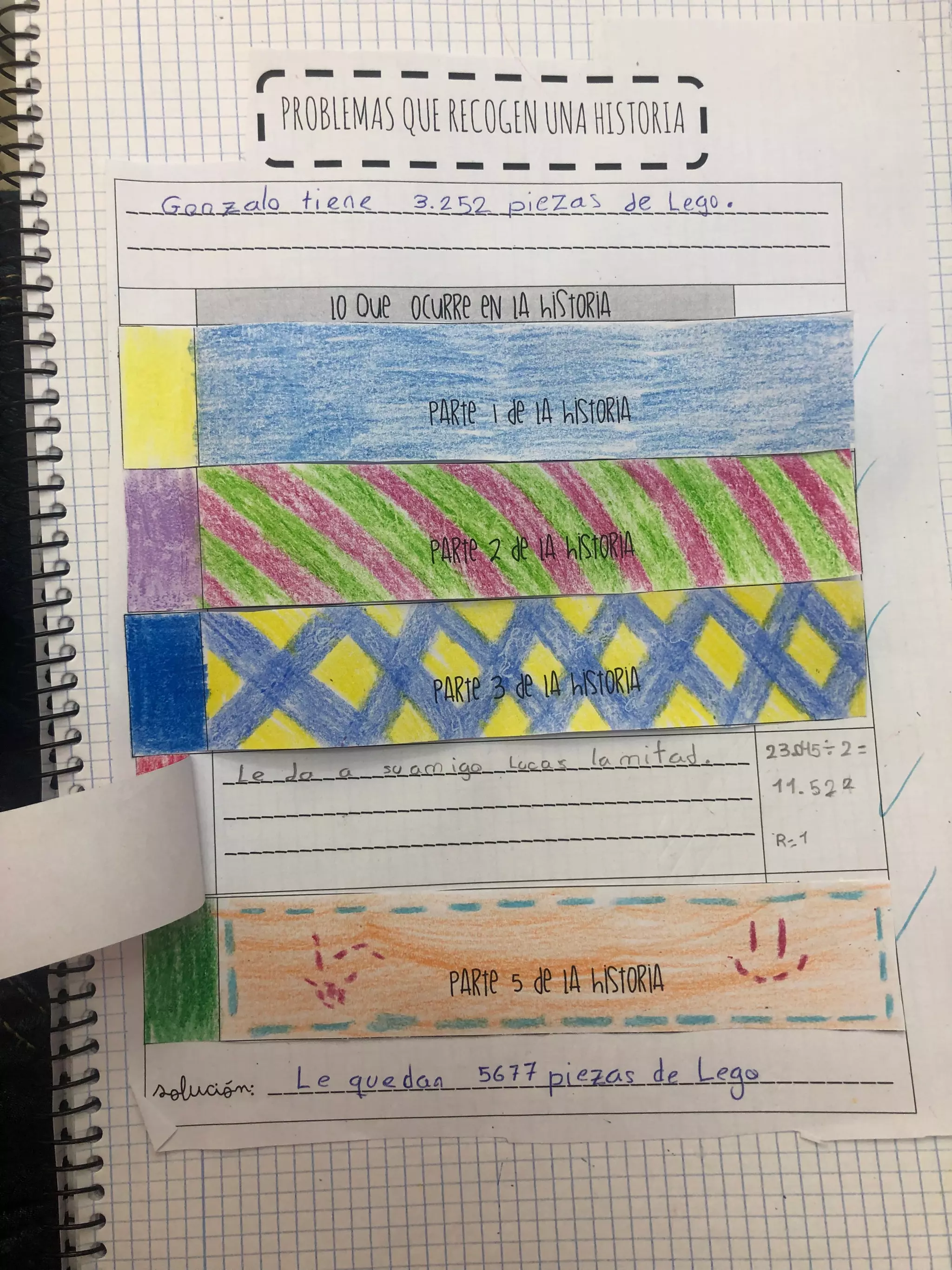 Ejemplos problemas que recogen una historia