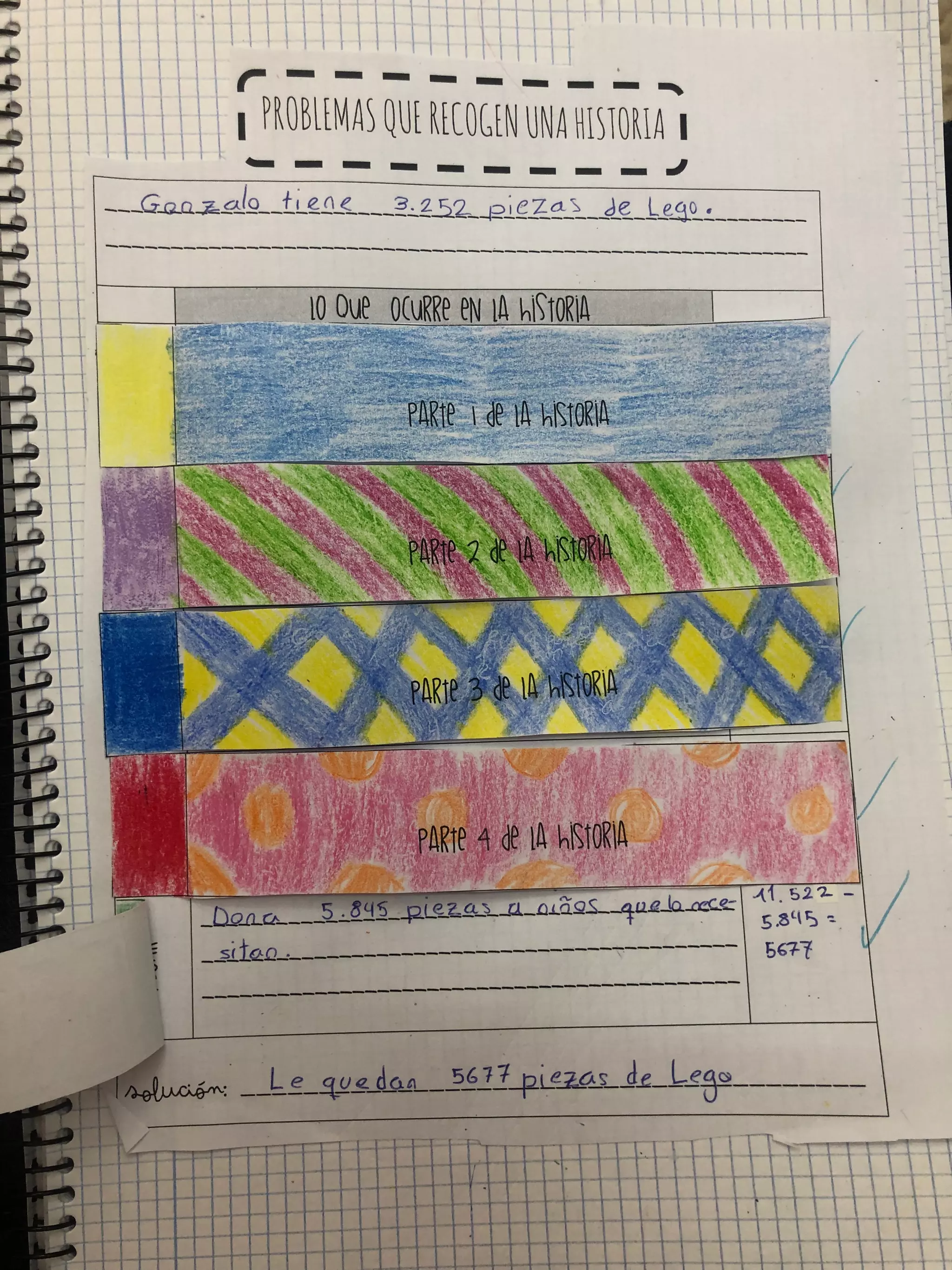 Ejemplos problemas que recogen una historia