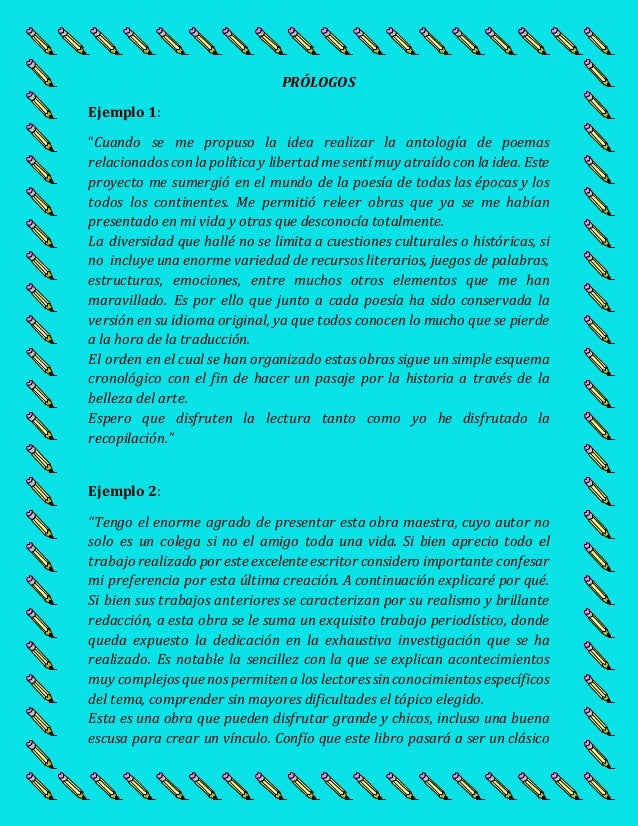 Ejemplos prologos Ejemplos prologos