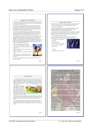 Ejercicios de open office writer | PDF