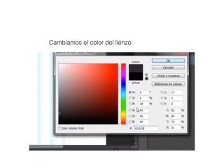 Cambiamos el color del lienzo
 