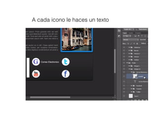 A cada icono le haces un texto
 