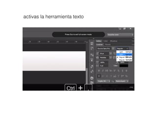 activas la herramienta texto
 