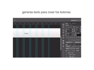 generas texto para crear los botones
 