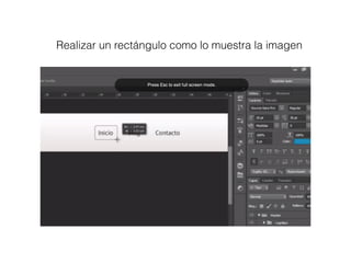 Realizar un rectángulo como lo muestra la imagen
 