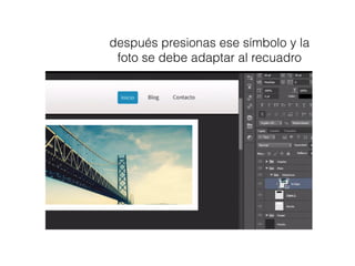 después presionas ese símbolo y la
foto se debe adaptar al recuadro
 