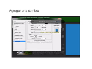 Agregar una sombra
 